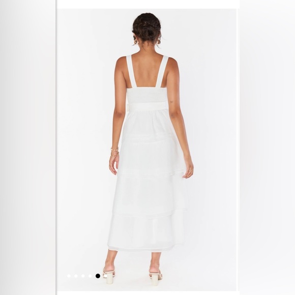 Show Me Your MuMu White Asymmetrical Dress - Picture 2 of 4